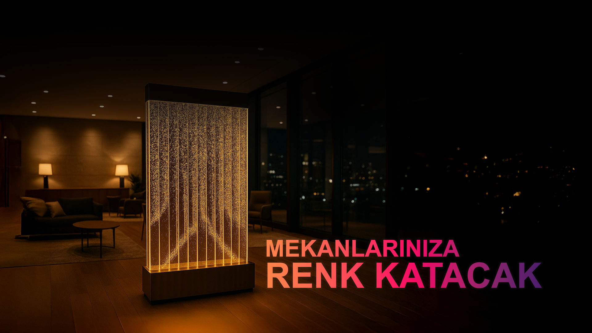 Ev ve İşyerlerinde Aqua Terapi Bubble Wall  Kullanımı: Faydaları ve Etkileri